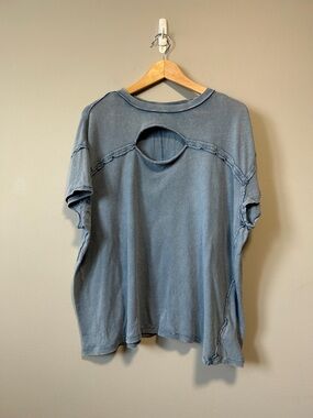 Free People We The Free Oversized Boho Cut Out T Shirt